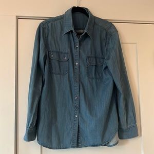 Vince Medium Wash Jean Shirt